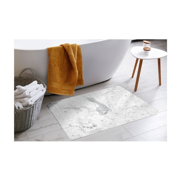 Bílo-šedá koupelnová předložka z křemeliny 50x70 cm Aqua – douceur d'intérieur-image-1