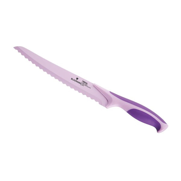 Nůž na chléb, 20 cm, fialový