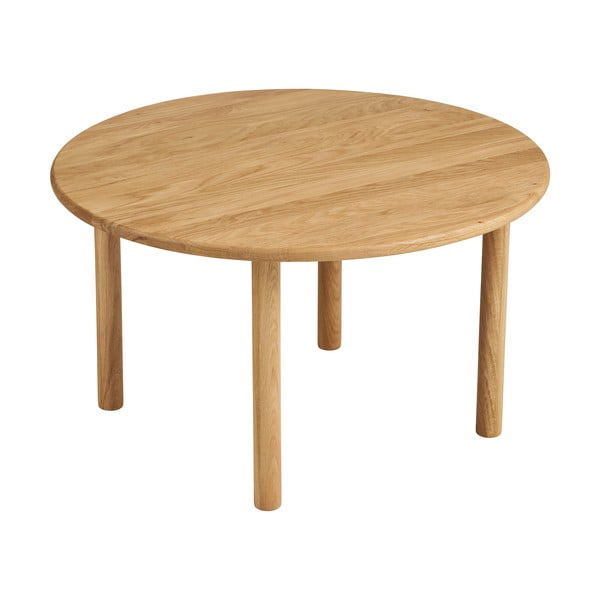 Kulatý konferenční stolek z dubového dřeva v přírodní barvě ø 70 cm Jena – House Nordic