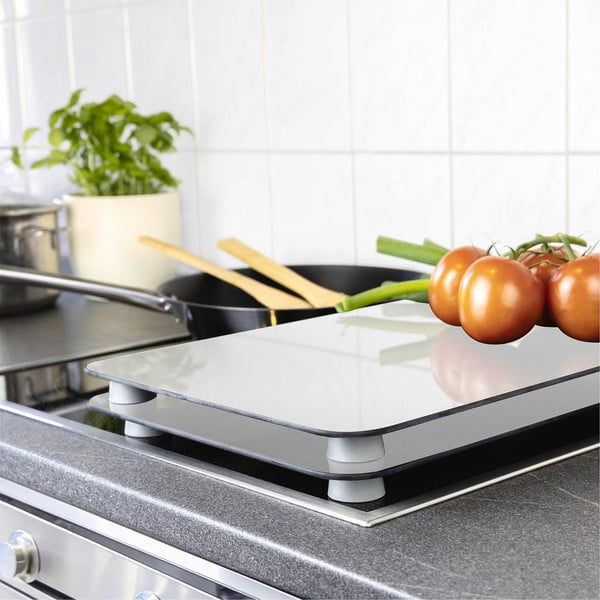 Set 2 skleněných krytů na sporák Wenko Universal Silver-image-1