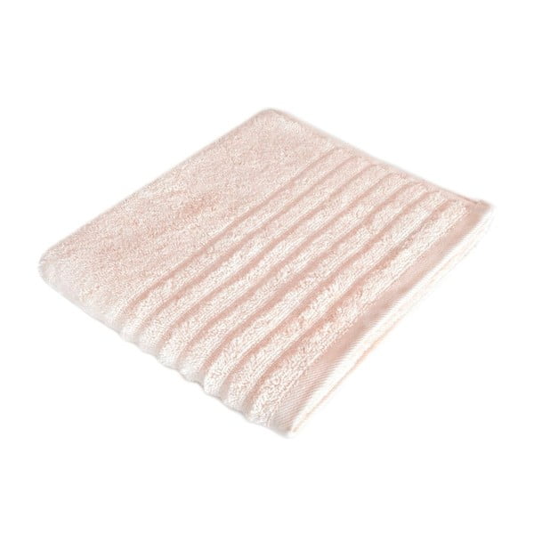 Lososově růžový ručník Francis, 30 x 50 cm