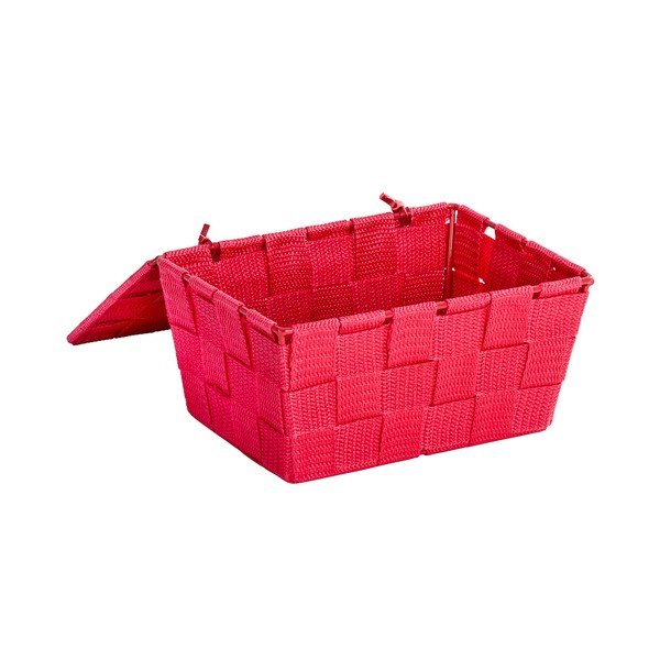 Červený košík s víkem Wenko Adria-image-1