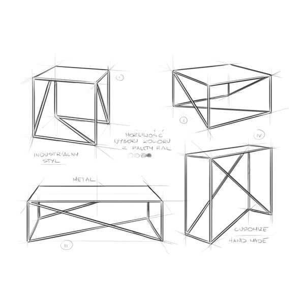 Bílý konferenční stolek CustomForm Memo, 100 x 100 cm-image-3