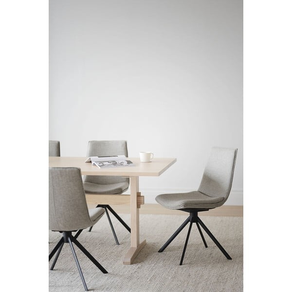 Béžové otočné jídelní židle v sadě 2 ks Lowell - Rowico-image-2