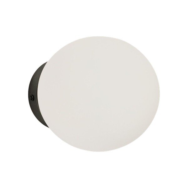 Bílé/černé kovové nástěnné svítidlo ø 15 cm Brisia – Kave Home