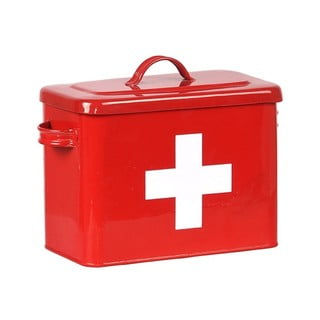 Červená plechová dóza LABEL51 Firt Aid