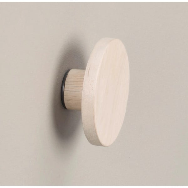 Světle hnědý nástěnný háček z dubového dřeva Milford – Rowico-image-1