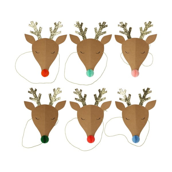 Párty čepičky v sadě 6 ks Reindeer – Meri Meri