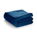 Modrý přehoz přes postel AmeliaHome Laila Royal, 220 x 240 cm