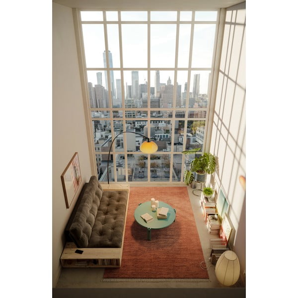 Zelený kulatý konferenční stolek z borovicového dřeva ø 80 cm Sticks – Karup Design-image-4