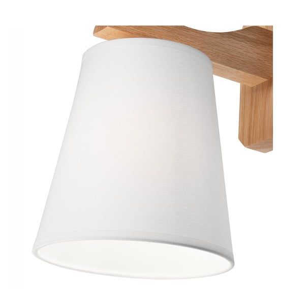 Bílo-hnědé nástěnné svítidlo ø 16 cm Andreas – LAMKUR-image-4