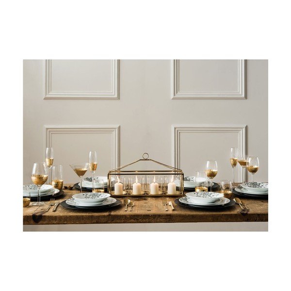 Sada 4 sklenic na šampaňské z ručně foukaného skla Premier Housewares Deco, 2,1 dl-image-2