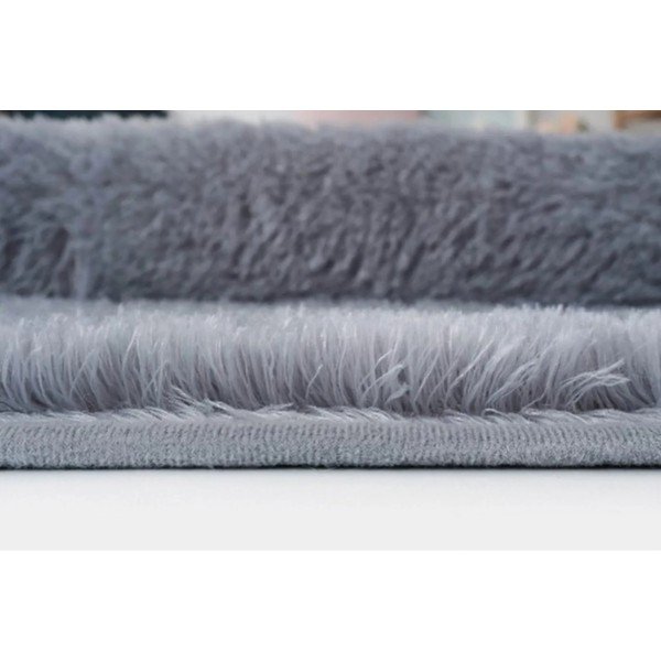 Antracitový pratelný kulatý koberec ø 80 cm Pelush Anthracite – Mila Home-image-4