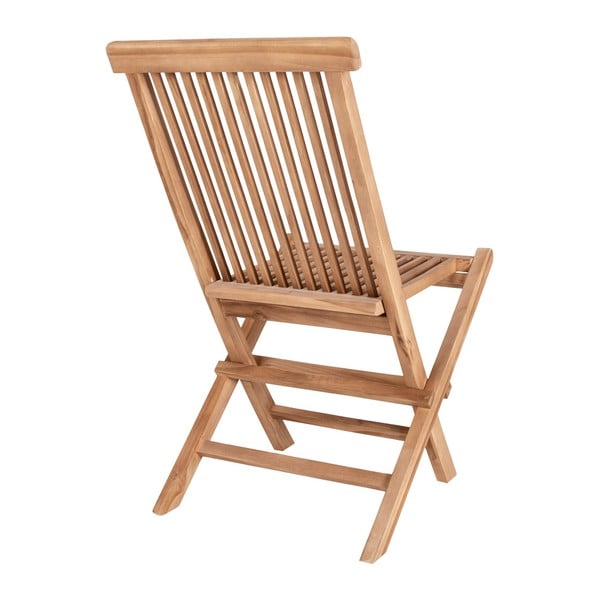 Dřevěné zahradní židle v přírodní barvě v sadě 2 ks Toledo – House Nordic-image-4