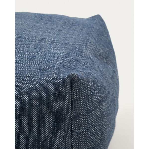 Tmavě modrý zahradní taburet Vedell – Kave Home-image-3