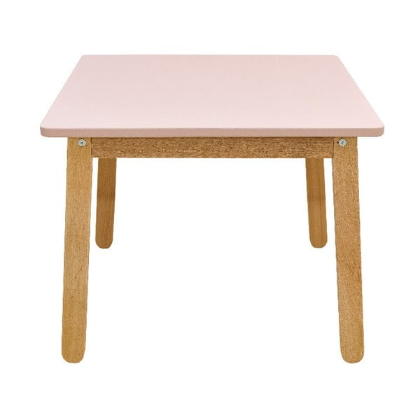 Světle růžový dětský stůl BELLAMY Woody