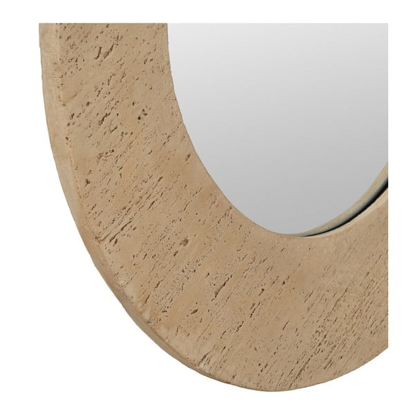 Nástěnné zrcadlo s rámem z kamene 80x80 cm Piedra – Ixia-image-3