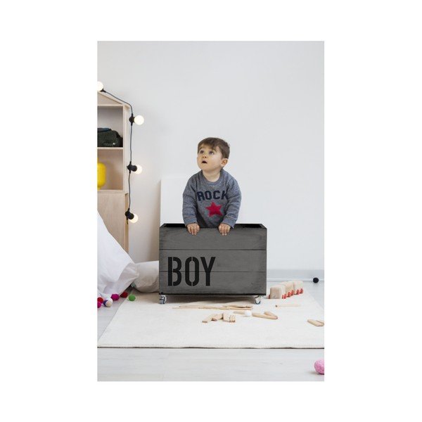 Šedý pojízdný box Really Nice Things Boy-image-2