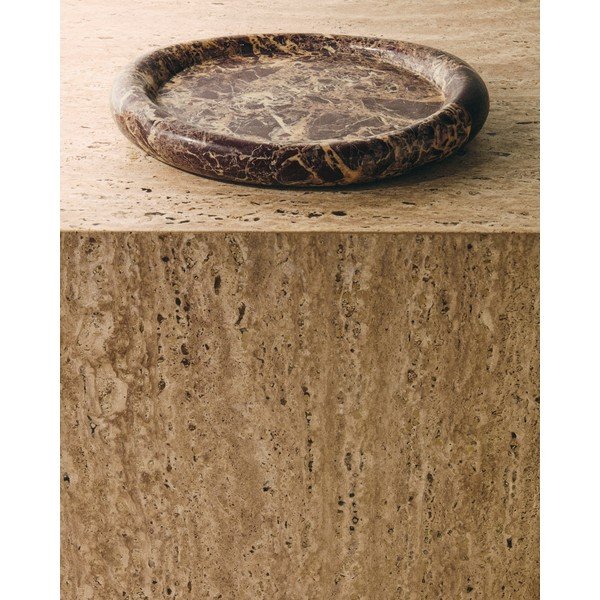 Mramorový dekorační tác 23x30 cm Lenorel – Kave Home-image-1