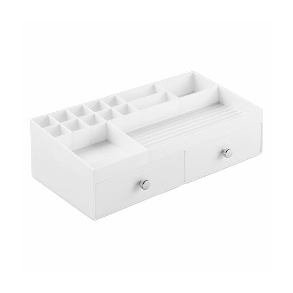 Bílý organizér se 2 zásuvkami InterDesign Cosmetic-image-2