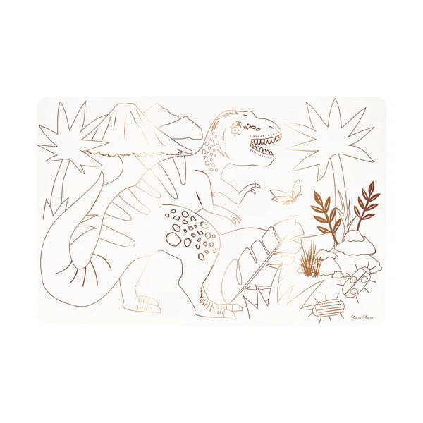 Papírová prostírání v sadě 8 ks 28x42.5 cm Dinosaurs – Meri Meri-image-4