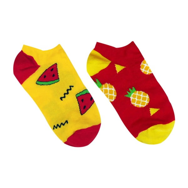 Bavlněné kotníkové ponožky HestySocks Tropical, vel. 35-38