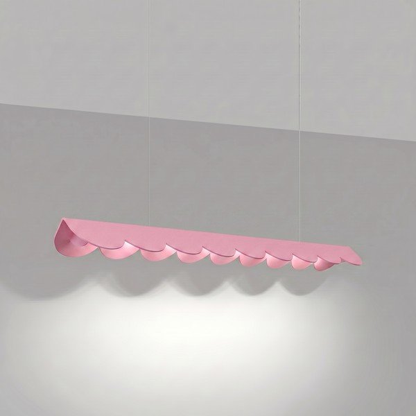 Růžové hliníkové LED závěsné svítidlo BISCUIT – Thoro-image-1