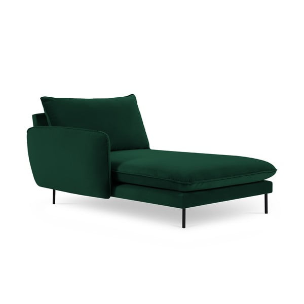 Tmavě zelená sametová lenoška (levý roh) Vienna – Cosmopolitan Design-image-3