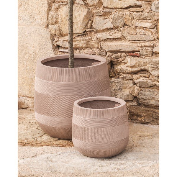 Betonové obaly na květináče v sadě 2 ks ø 50 cm Tival – Kave Home-image-1