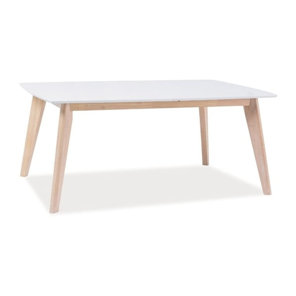 Jídelní stůl s bílou deskou Signal Combo, délka 120 cm