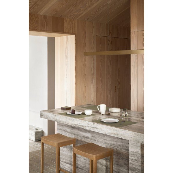 Hnědý dekorativní dřevěný úložný box 11x11x3 cm Square S – LIND DNA-image-1