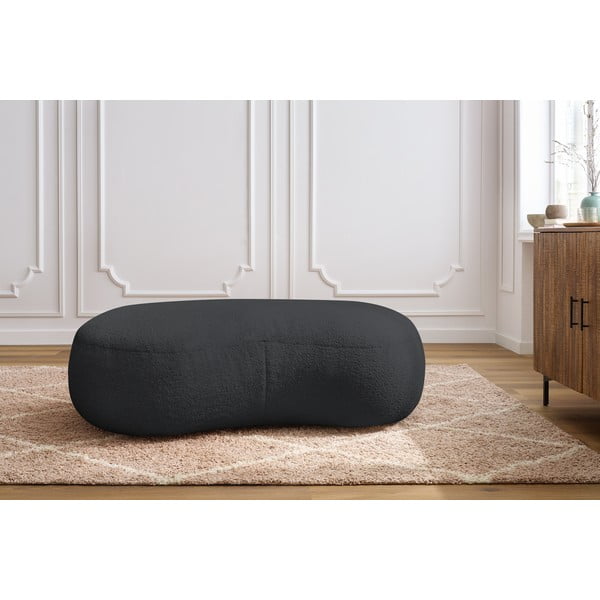 Tmavě šedá podnožka z textilie bouclé Saint-Germain – Bobochic Paris-image-1