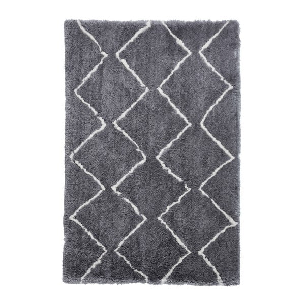 Tmavě šedý koberec Think Rugs Morocco Dark, 120 x 170 cm