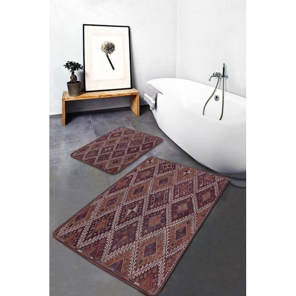 Sametové koupelnové předložky v sadě 2 ks 60x100 cm – Mila Home-image-2