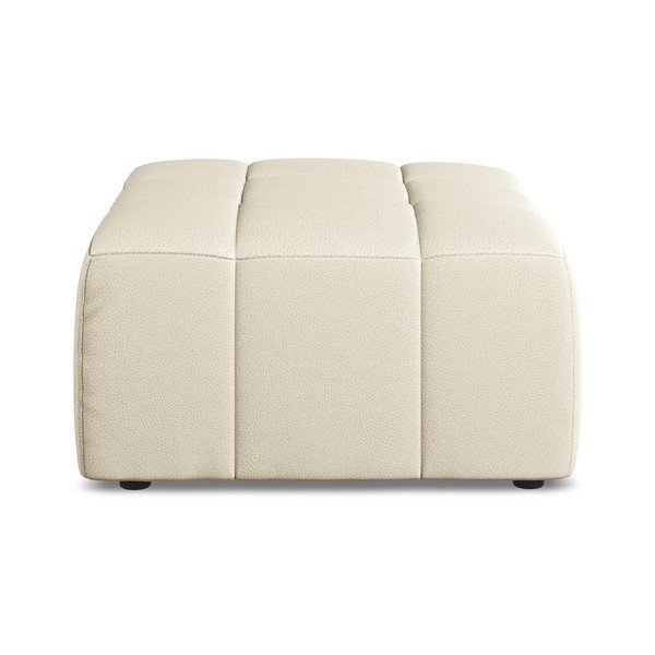 Béžová podnožka z imitace kůže Aloha – Makamii