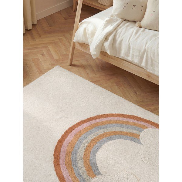 Krémový pratelný/ručně tkaný bavlněný dětský koberec 140x200 cm Snuggle Petite – Hanse Home-image-4