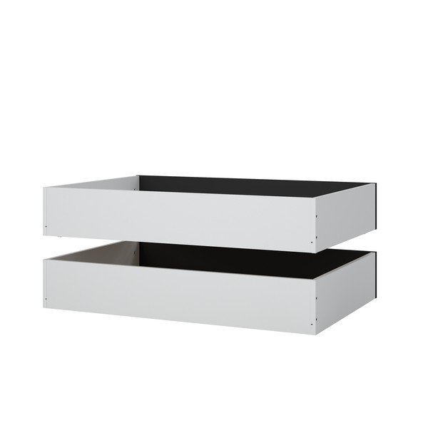 Černé šuplíky pod postel v sadě 2 ks 90x190/140x190 cm Naia – Tvilum-image-4