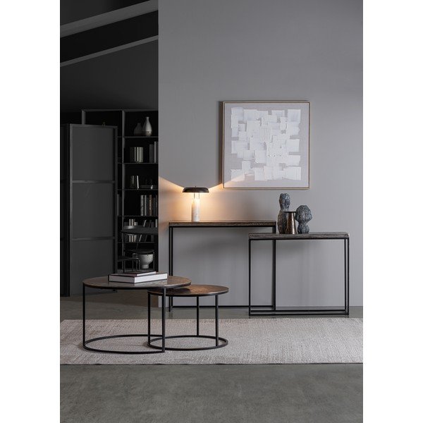 Kovové konzolové stolky v sadě 2 ks 29x99 cm Amira – Bizzotto-image-1