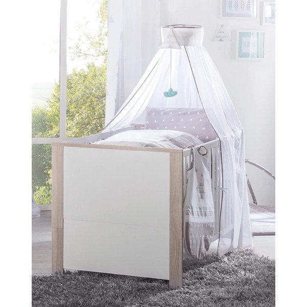 Postýlka v bílo-přírodní barvě 70x140 cm Olaf – Roba-image-3