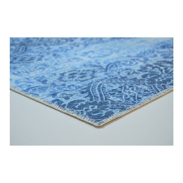 Petrolejový koberec Vitaus Becky, 80 x 150 cm-image-2