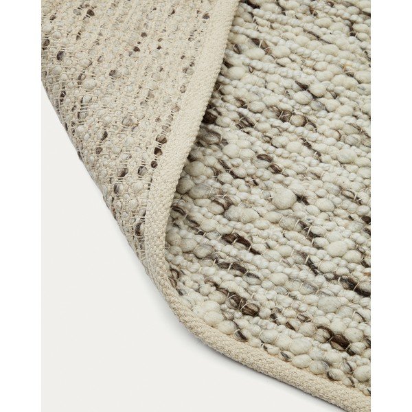 Krémový vlněný koberec 200x300 cm Manilva – Kave Home-image-4