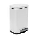 Matně bílý nášlapný ocelový odpadkový koš 5 l   Akira – Spirella