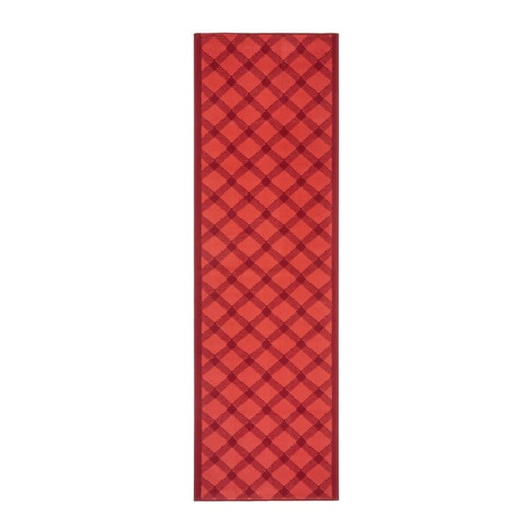 Červený běhoun Hanse Home Basic, 80 x 350 cm