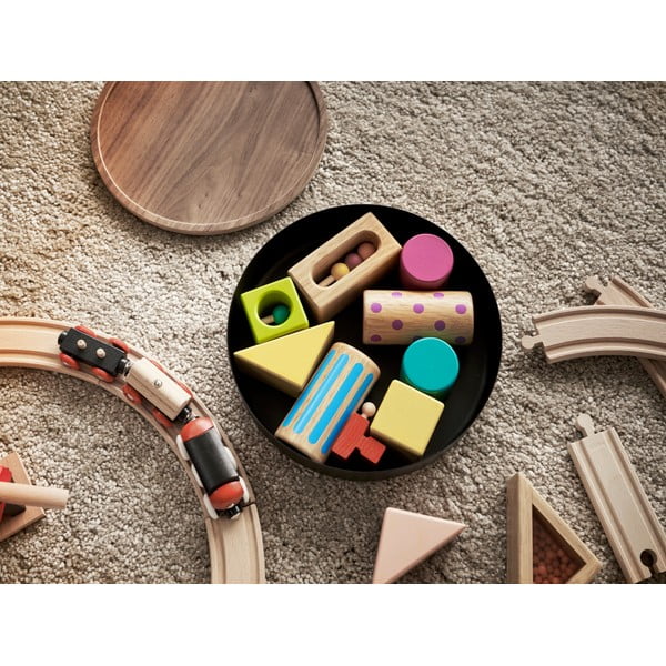 Černý kovový úložný box s víkem ø 22x6 cm Rin – YAMAZAKI-image-3