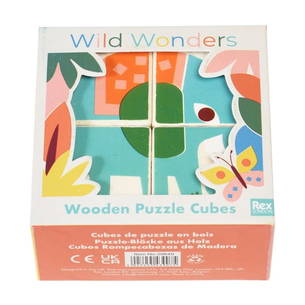 Dřevěné kostky Wild Wonders – Rex London