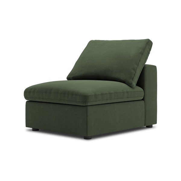 Tmavě zelená prostřední část modulární manšestrové pohovky Windsor & Co Sofas Galaxy-image-2