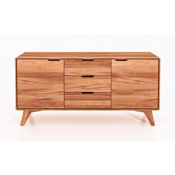 Nízká komoda z bukového dřeva 134x63 cm Greg - The Beds-image-1