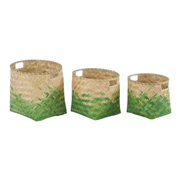 Sada 3 bambusových košíků Athezza Natural