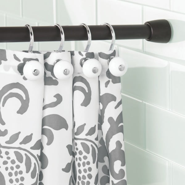 Černá tyč na sprchový závěs 109 - 190 cm Cameo M – iDesign-image-1