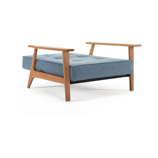 Světle modré rozkládací křeslo Innovation Splitback Frej Mixed Dance Light Blue-image-2